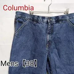 S161【US輸入】Columbia　デニムショートパンツ【メンズ38】ブルー