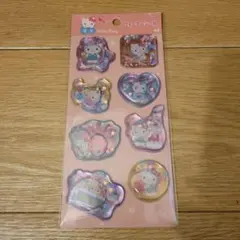 【正規品】ハローキティ　ウォーターシール　立体　キラキラ　サンスター　サンリオ