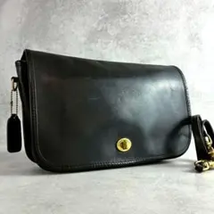 極美品 Vintage Coach Pocket Purse Black USA