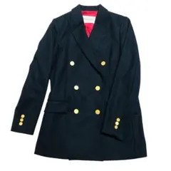 【spick&span】ダブルブレストジャケット　紺ブレ金ボタン36サイズ