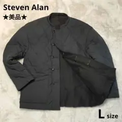 【美品】steven alan リバーシブル キルトジャケット ブラック L