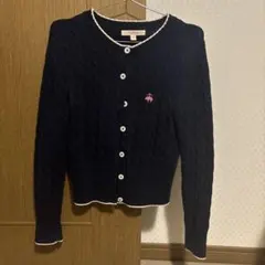 Brooks Brothers ケーブルニット カーディガン ネイビー XSのサムネイル