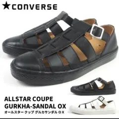 converse コンバース グルカサンダル 本革 黒 22cm 完売のサムネイル