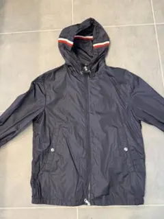Moncler ネイビー ナイロンジャケット フード付き