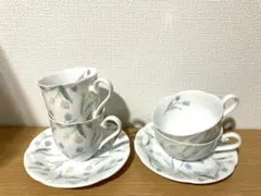HOYA ティーカップ、コーヒーカップ、ソーサーのセット
