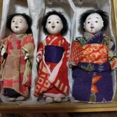 [2体セット] 豆市松人形 古布 2体セット] 豆市松人形 古布 - メルカリ