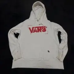 VANS パーカー ホワイト ロゴプリント