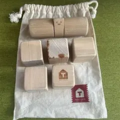 東京おもちゃ美術館つみき ラトル、ラルフローレンシャツ、コンビエプロン2枚セット