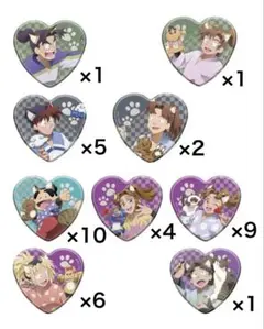 【バラ売り】 忍たま乱太郎 ナンジャタウン ハート缶バッジコレクション