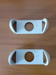 ホワイト プラスチック PCホルダー 2個セット