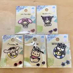 サンリオ　マイメロ　クロミ　シナモン　ポチャッコ　バツ丸　ワッペンシール