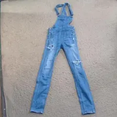 ライトブルー デニムオーバーオール GYDA