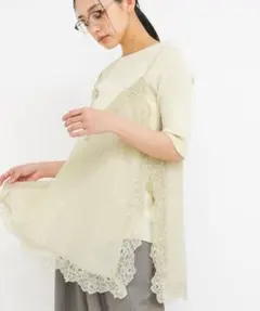 piii様専用 KBF ヴィンテージライクレースキャミソールのサムネイル