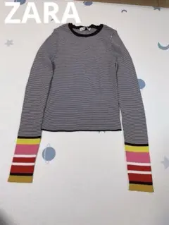 ZARA ストライプ 長袖Tシャツ