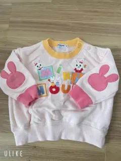 女の子用ミキハウス トレーナー 80cm ピンク