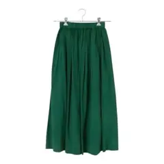 SENCE OF PLACE / ボリュームロングスカート グリーン