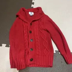 OLDNAVY赤ニットカーディガン