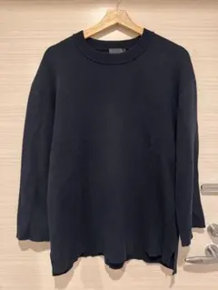 コムデギャルソンオム 綿100 ヴィンテージニット ネイビー 田中期 田中