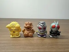 昭和レトロ 無版権 パチ怪獣 ソフビ 約8cm 駄玩具 当時物 ミニソフビ