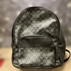 COACH コーチ シグネチャー リュック 大容量 PVCレザー A4可