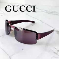 상태좋음 ✨GUCCI 구찌 버건디 GG 무늬 스터드 선글라스 Y2K