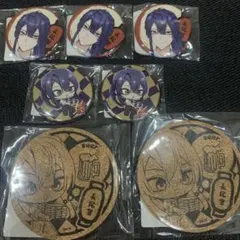 にじさんじ DMM スクラッチ 「仕事帰りに一杯 」缶バッジ コースター 長尾景