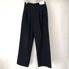 UNIQLO ユニクロ　タックワイドパンツ　黒　タグ付き　ワイドパンツ