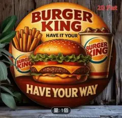 Burger King 2Dフラットインテリア