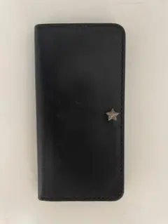 HYRON WORKS iPhone 7 Plus レザーケース 黒　スタッズ