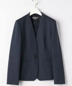 新品☆A DAY IN THE LIFE　ポンチ ノーカラージャケット　ブルー