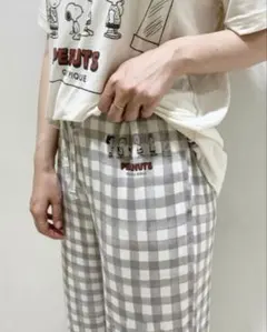 【セール】ジェラートピケ スヌーピー ロングパンツ