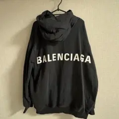 BALENCIAGA ブラック フード付きパーカー - メルカリ