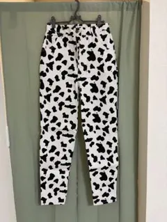 Peco Club カウ柄 デニムパンツ モノトーン レディースのサムネイル