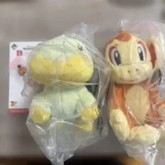 一番くじ Pokémon F賞 シンオウ地方ぬいぐるみ ヒコザル ナエトルセット