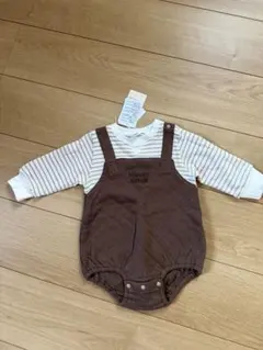 ロンパース・カバーオール ブラウン 80㎝