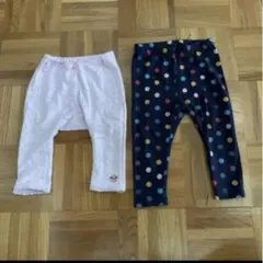 コンビミニ　ギャップ　GAP パンツ　レギンス　80 ラベンダー　水玉のサムネイル