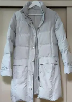 ホワイト　 ロングダウンジャケット