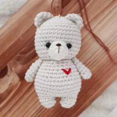 m*︎様 いなりのあみぐるみ　コットン　白くま　M