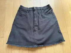 黒デニム ショートスカートＬ