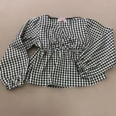 Ricca ricca キッズ ブラウス チェック　しまむらバースデー140