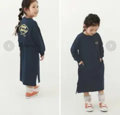 新品 デビロック バックデザイン 長袖ワンピース 120