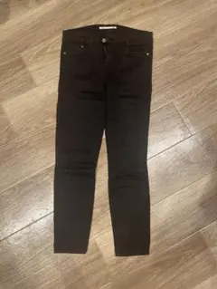 zara 黒デニムパンツ　スキニーパンツ