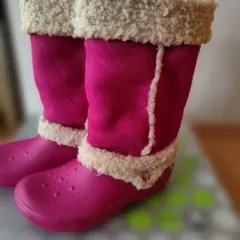 未使用に近い☆クロックスムートンブーツW7