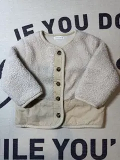 超かわいいボアジャケット クリーム色