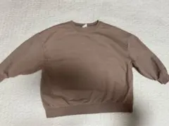 韓国子供服　oatmeal トレーナー ブラウン S