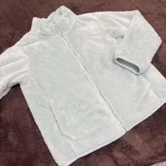 ユニクロ ミントグリーン 水色 フリースジャケット アウター