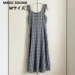 【Mサイズ】 MASIC SOUNDキャミワンピース (グレーチェック)