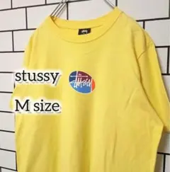 【stussy】古着 半袖 センターロゴ Mサイズ