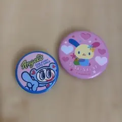ウサハナ エンジェルブルー 缶バッジ 2点セットのサムネイル