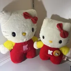 サンリオ　平成　レトロ　1997年　ハローキティ ぬいぐるみ セット　バッジ付